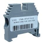 Borne Sak Conector 10mm Cinza Tipo Parafuso Weg Btwp-10-cz