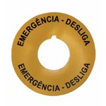 Plaqueta Emergência-Desliga Para Botão Emergência 22mm Weg