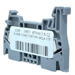 Borne Sak Conector 4mm Cinza Tipo Mola Weg Btwm-4-cz