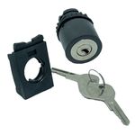 Frontal Comutador Chave Yale 3 Pos. Ret. Mola Weg 22mm S/ Fl