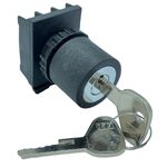 Frontal Comutador Chave Yale 3 Pos. Ret. Mola Weg 22mm S/ Fl