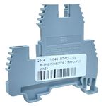 Borne Sak Conector 2,5mm Cinza Parafuso Duplo Weg Btwd-2,5n