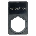 Porta Plaqueta + Plaqueta Automático Para Botões 22mm Weg