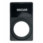 Porta Plaqueta + Plaqueta Iniciar Para Botões 22mm Weg