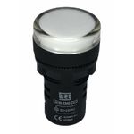 Sinaleiro De Led Branco Weg 22mm 220vca Ip54 Cew-sm0-d23