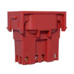 Modulo Tomada Weg 2P+T Vermelho C/ Fundo Vermelho 20A 250V 13799424