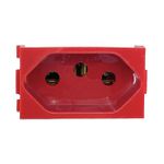 Modulo Tomada Weg 2P+T Vermelho C/ Fundo Vermelho 20A 250V 13799424