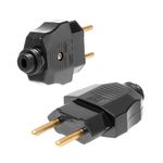 Plugue Macho 2P Weg 180° 10A 250V Preto 13301676