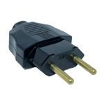 Plugue Macho 2P Weg 180° 10A 250V Preto 13301676