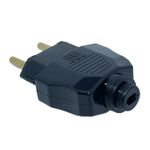 Plugue Macho 2P Weg 180° 10A 250V Preto 13301676