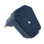 Plugue Macho 2P Weg 90° 10A 250V Preto 13302176