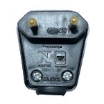 Plugue Macho 2P Weg 90° 10A 250V Preto 13302176