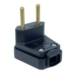 Plugue Macho 2P Weg 90° 10A 250V Preto 13302176