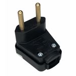 Plugue Macho 2P Weg 90° 20A 250V Preto 13302189