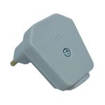 Plugue Macho 2P Weg 90° 20A 250V Cinza 13302191