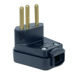 Plugue Macho 2P+T Weg 90° 10A 250V Preto 13302192