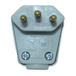 Plugue Macho 2P+T Weg 90° 10A 250V Cinza 13302173