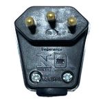 Plugue Macho 2P+T Weg 90° 20A 250V Preto 13302197