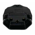Plugue Femea 2P+T Weg 180° 20A 250V Preto 13303185