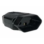 Plugue Femea 2P+T Weg 180° 20A 250V Preto 13303185