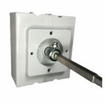 Manopla Para Disjuntor Cx. Moldada Weg Dwb400 Haste 130mm Pt