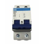 Disjuntor Bipolar Weg Din 63a Curva C 3ka MDW-C63-2 10076463