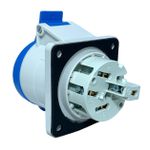 Tomada Embutir 3p+t 32a 9horas Azul 220-250v Tew-32p4h9e57