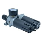 Conjunto Filtro Regulador e Lubrificador de Ar Comprimido 1/4 Werk
