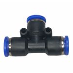 Conexão Pneumatica União Tee Fluir 06mm Plástica Engate Rapido