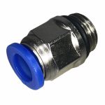 Conexão Pneumatica Reta Fluir Tubo 08mm x Rosca 1/4 BSP 
