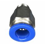 Conexão Pneumatica Reta Fluir Tubo 08mm x Rosca 1/8 BSP 