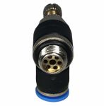 Conexão Pneumatica Cotovelo C/ Controle De Fluxo Fluir 06mm