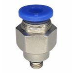 Conexão Pneumatica Reta Fluir Tubo 04mm x Rosca M5 BSP