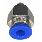 Conexão Pneumatica Reta Fluir Tubo 04mm x Rosca M5 BSP