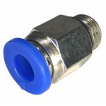 Conexão Pneumatica Reta Fluir Tubo 06mm x Rosca 1/8 BSP