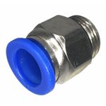 Conexão Pneumatica Reta Fluir Tubo 12mm x Rosca 3/8 BSP