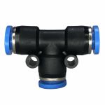 Conexão Pneumatica União Tee Fluir 08mm Plástica Engate Rapido