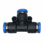 Conexão Pneumatica União Tee Fluir 08mm Plástica Engate Rapido