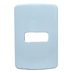 Placa 4X2 de 1 Posição Horizontal + Suporte Compose Branca 