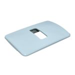 Placa 4X2 de 1 Posição Horizontal + Suporte Compose Branca 