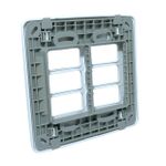 Placa 4x4 6 Posições + Suporte Branca Composé Weg 13295563