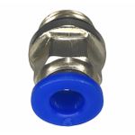 Conexão Pneumatica Reta Fluir Tubo 06mm x Rosca 1/4 BSP 