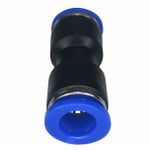 Conexão Pneumatica União Tipo Emenda Fluir 08mm Plastica