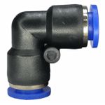 Conexão Pneumatica União Cotovelo Fluir Tubo 08mm Plastica 
