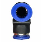 Conexão Pneumatica União Cotovelo Fluir Tubo 08mm Plastica 