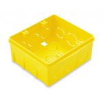 Caixa Quadrada 4 X 4 De Embutir Tramontina Amarela