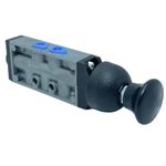 Valvula Pneumatica Botão Mola 1/8 5 vias 2 Posições Werk Schott