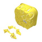 Caixa De Embutir 4 X 4 Drywall Amarela Tramontina