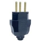 Plugue Macho 2p+t 10a 250v 180° Branco Weg 13301715