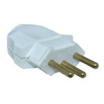 Plugue Macho 2p+t 10a 250v 180° Branco Weg 13301715